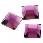 SWAROVSKI® ELEMENTS (2400) Square Flat Back Rhinestones 6mm Amethyst