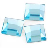 SWAROVSKI® ELEMENTS (2400) Square Hot Fix Rhinestones 3mm Aquamarine