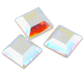 SWAROVSKI® ELEMENTS (2400) Square Hot Fix Rhinestones 4mm Crystal AB