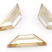 SWAROVSKI® ELEMENTS (2772) Trapeze Hot Fix Rhinestones 6.5x2.1mm Crystal Golden Shadow