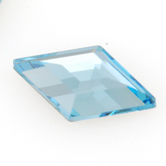 SWAROVSKI® ELEMENTS (2773) Diamond Shape Hot Fix Rhinestones 6.6x3.9mm Aquamarine