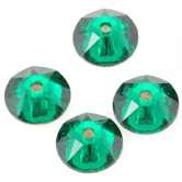 SWAROVSKI® ELEMENTS (3188) XIRIUS Lochrose Sew-on Rhinestones 3mm Emerald