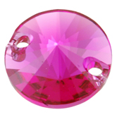 SWAROVSKI® ELEMENTS (3200) Rivoli Sew-on Rhinestones 10mm Fuchsia