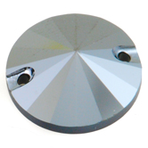 SWAROVSKI® ELEMENTS (3200) Rivoli Sew-on Rhinestones 14mm Jet Hematite