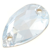 SWAROVSKI® ELEMENTS (3230) Drop Sew-on Rhinestones 12x7mm Crystal Blue Shade