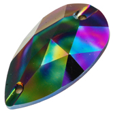 SWAROVSKI® ELEMENTS (3230) Drop Sew-on Rhinestones 12x7mm Crystal Rainbow Dark