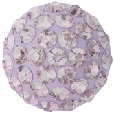 SWAROVSKI® ELEMENTS (86601) Cabochon Pavé Flat Backs 10mm Light Amethyst on Mauve