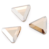 SWAROVSKI® ELEMENTS (2711) Triangle Flat Back Rhinestones 3.3mm Crystal Golden Shadow