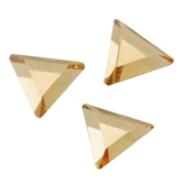 SWAROVSKI® ELEMENTS (2711) Triangle Flat Back Rhinestones 3.3mm Light Colorado Topaz