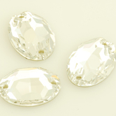 CRYSTALLIZED™ - Swarovski Elements - Sew On Rhinestone Oval (3210) 24x17mm Crystal Clear