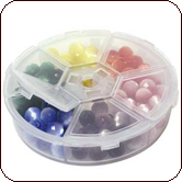 BeadSmith® Six-Compartment Plastic Organizer Box 3-1/4 x 3/4 Inch