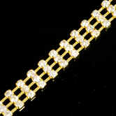 VALUE BRIGHT™ Single Cupchain with 4-Prong Gold Setting and 14ss Round Stone - Crystal Clear Foiled