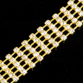 VALUE BRIGHT™ Single Cupchain with 4-Prong Gold Setting and 14ss Round Stone - Crystal Clear Foiled