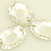 VALUE BRIGHT™ Sew-on 10x7mm Oval (3210) Crystal Clear