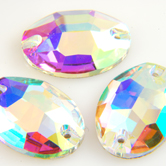 VALUE BRIGHT™ Sew-on 10x7mm Oval (3210) Crystal AB