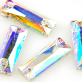 VALUE BRIGHT™ Sew-on 18x6mm Cosmic Baguette (3255) Crystal AB