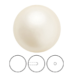 Preciosa® Nacre Round Pearl MAXIMA Half Drilled