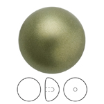 Preciosa® Nacre Button Pearl Half Drilled